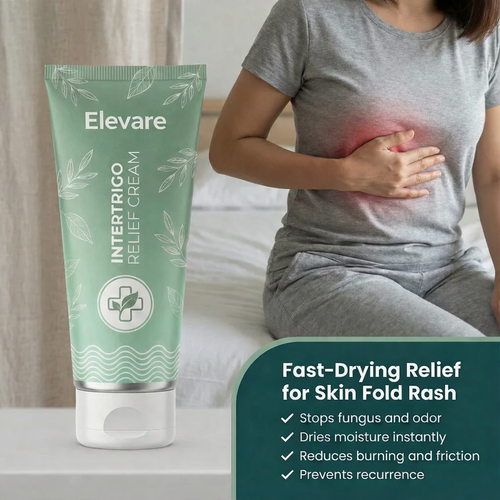 Intertrigo Relief Cream treats 99% of skin fold rashes from the first application